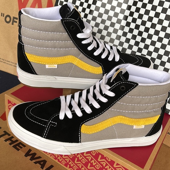 Vans BMX Sk8-Hi Black/Grey/Gold Men’s sneakers - Picture 11 of 16